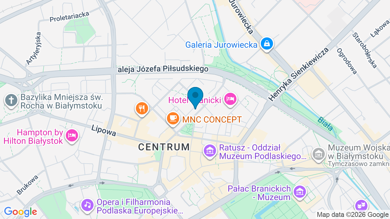 Mapa: Białystok, ul. Malmeda 15