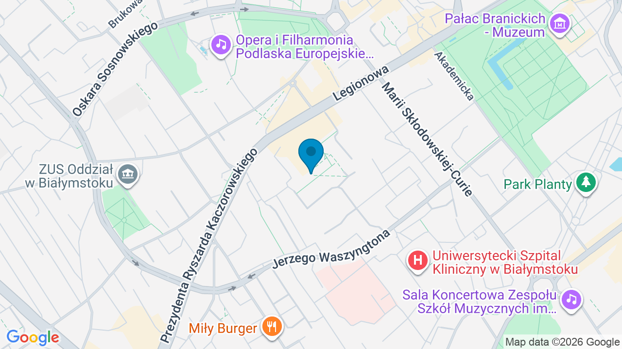 Mapa: Białystok, ul. Legionowa 15