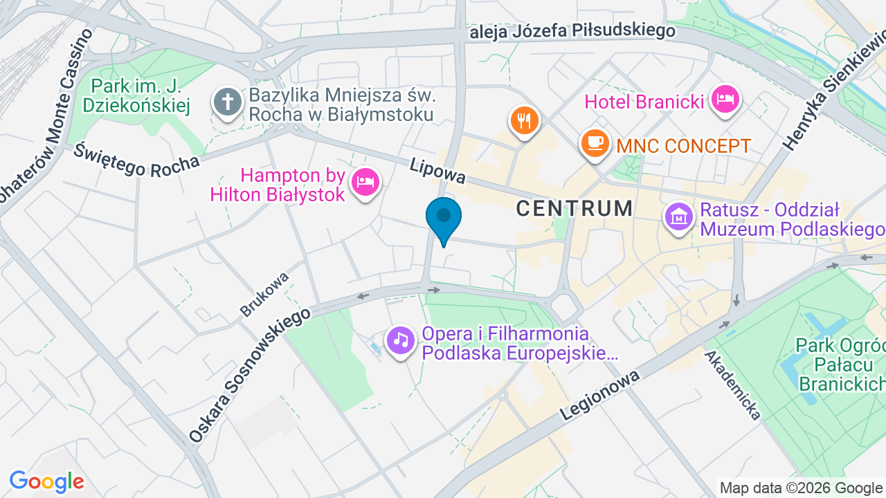 Mapa: Białystok, ul. Grochowa 11